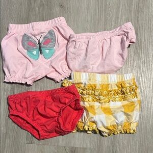 3/$20 Pink and Yellow Kids Bloomers Set
